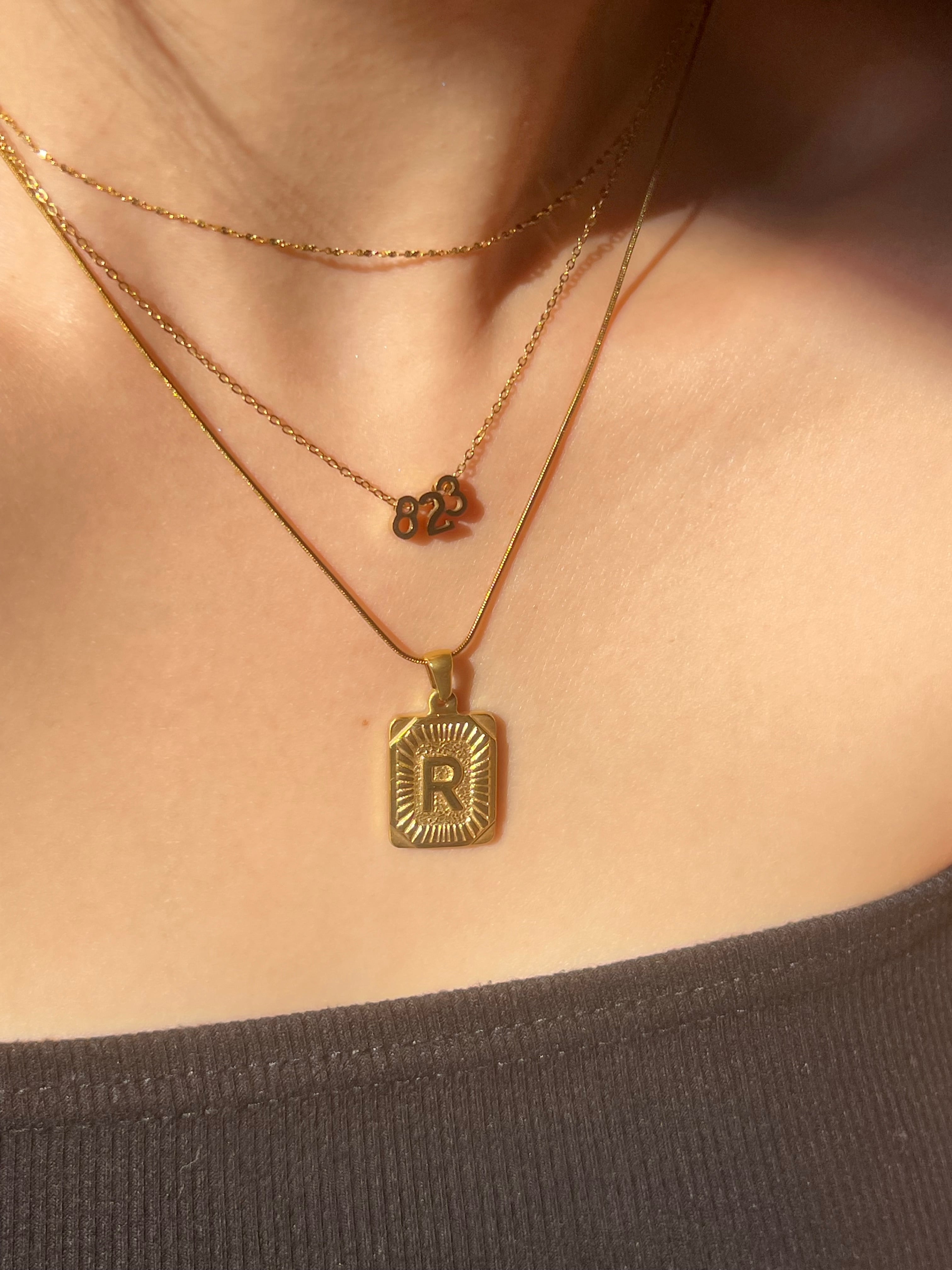 4桁まで】number necklace | Larme.