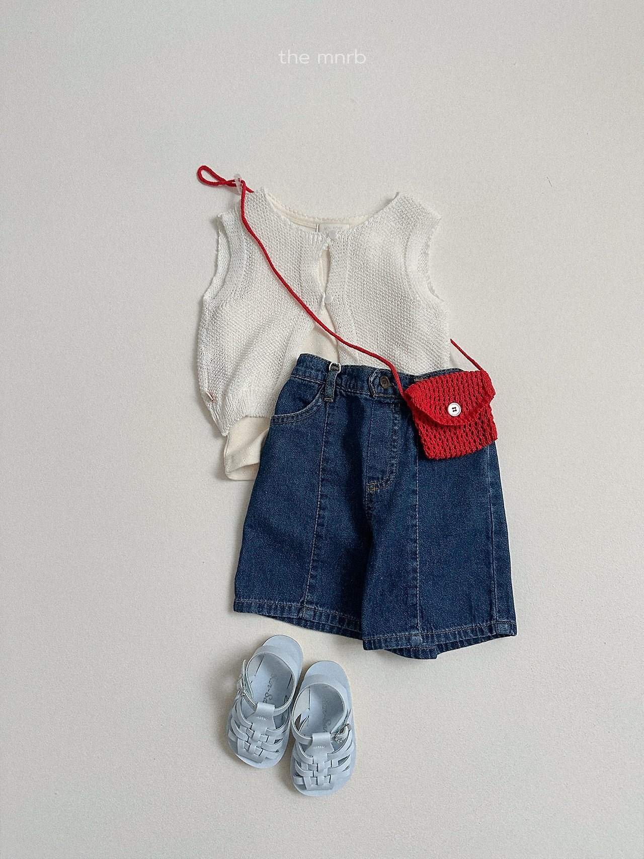 【取寄/韓国直送】minirobe 26/SM ボタンニットベスト｜夏服｜韓国子供服