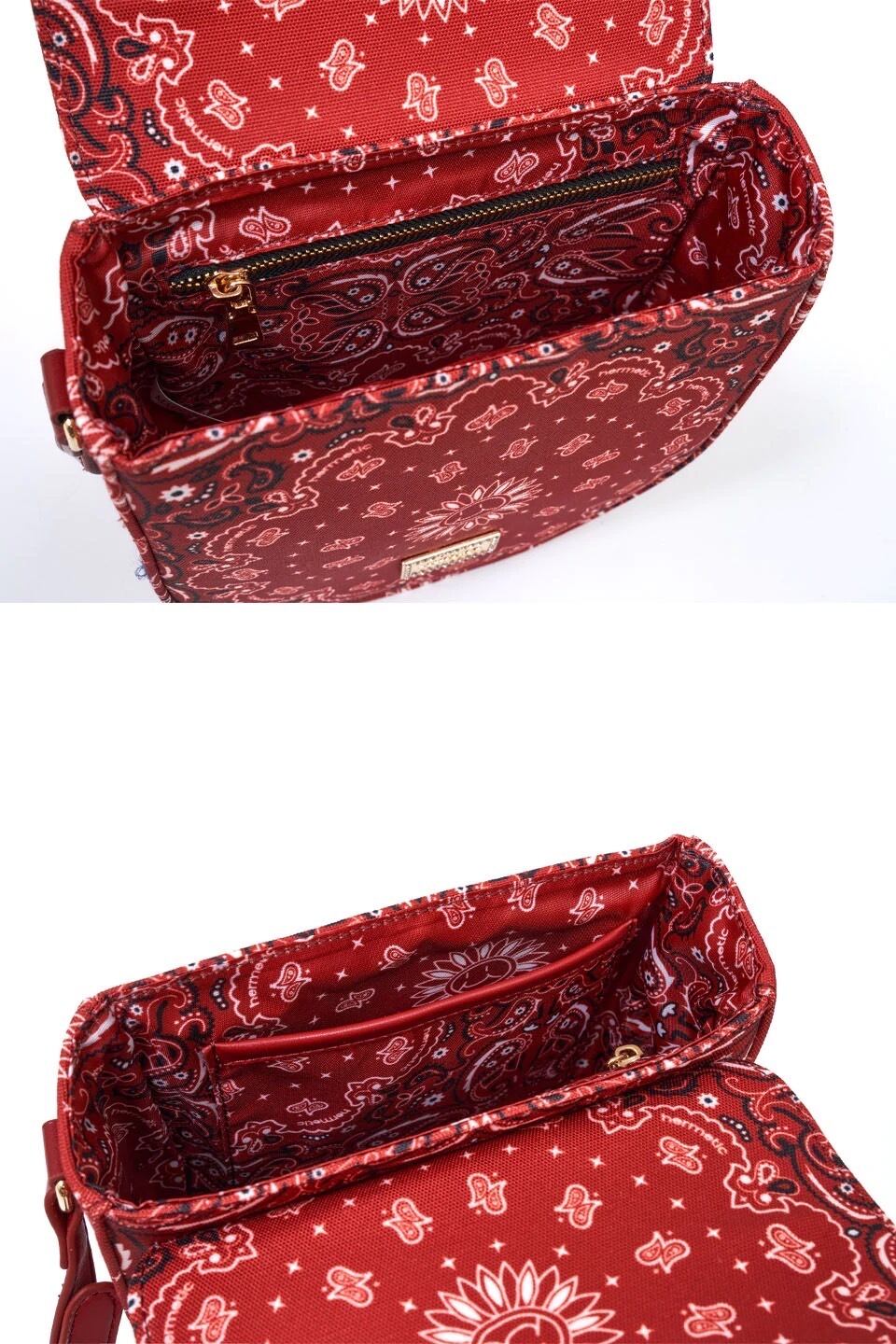 HERMETIC】RED / NEW PAISLEY STRAP BAG【ヘルメティック/アクセサリー