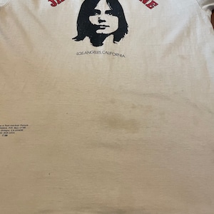 【Hanes】古着 80s ジャクソンブラウン Tシャツ USA製 ビンテージ Jackson Browne