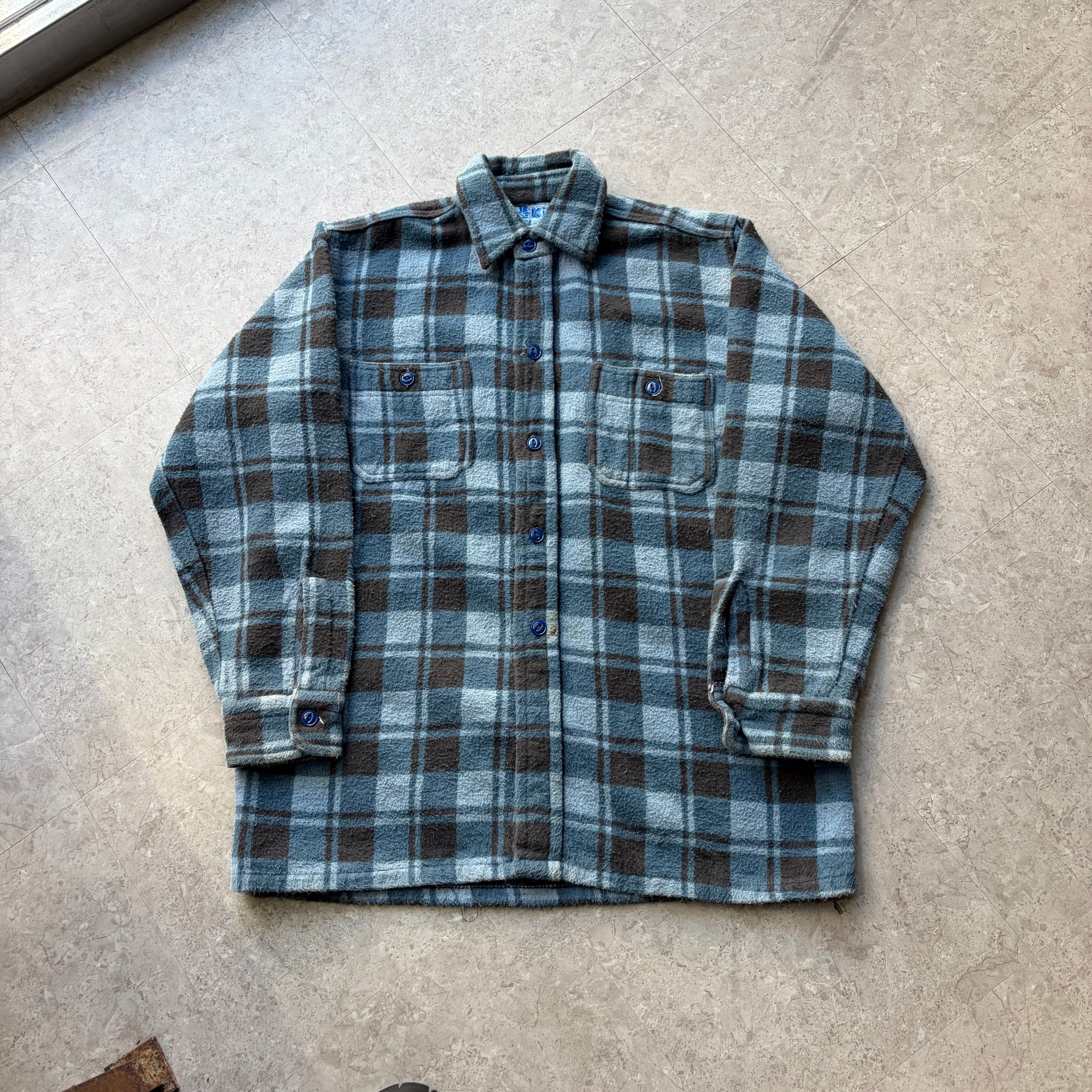 old KP check pattern flannel shirt【仙台店】