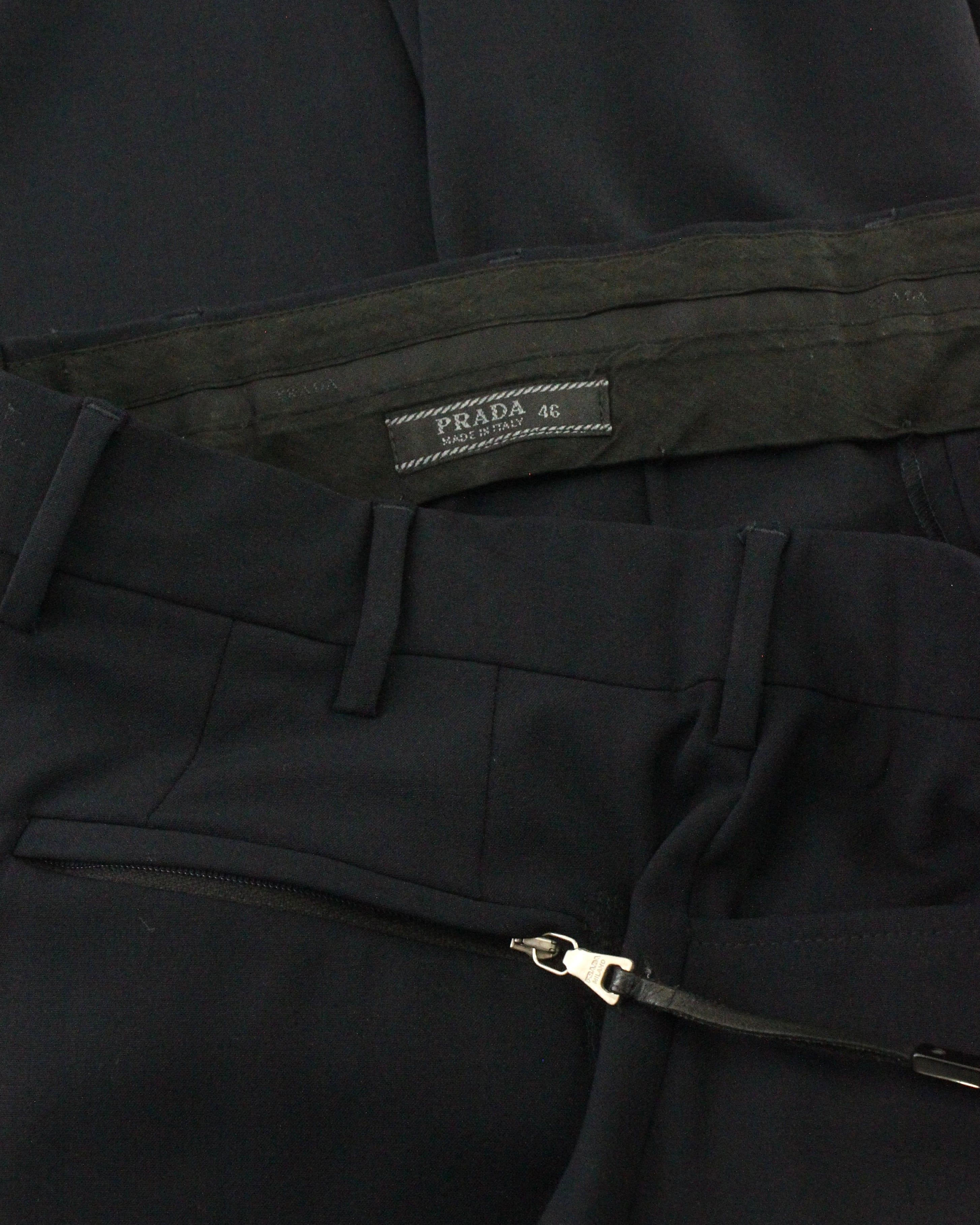 PRADA Poly? Straight Slacks ITALY製