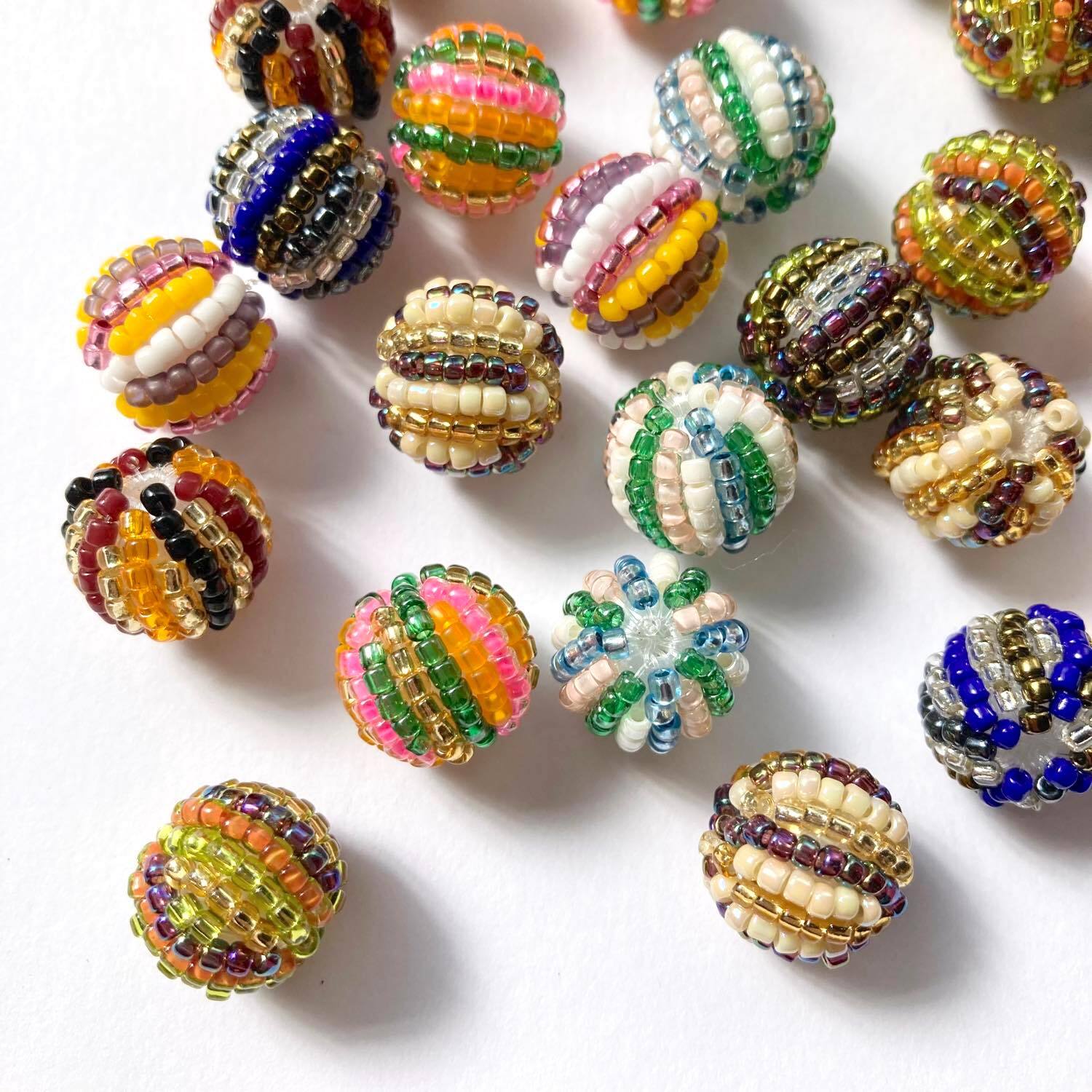 再入荷〉Duaオリジナル ビーズボール ストライプS（14mm） | Dua