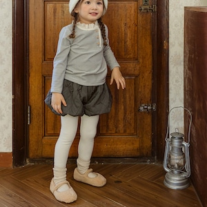 秋レースつきリブレギンス3色