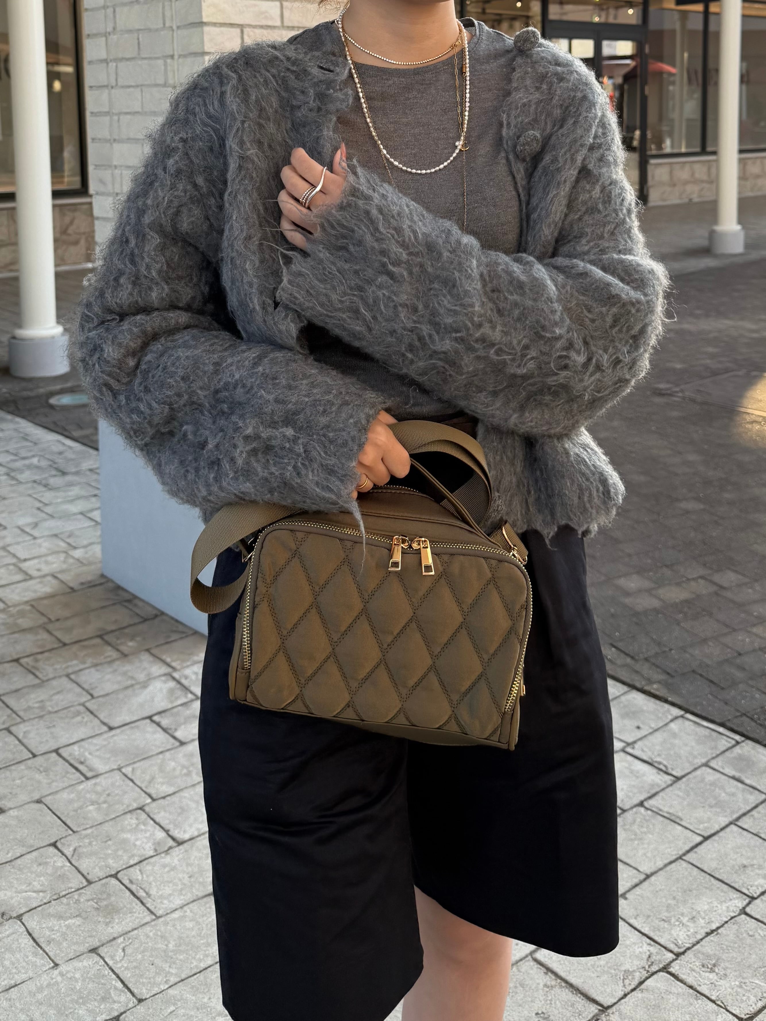 カメラバッグ カーキ | soleile