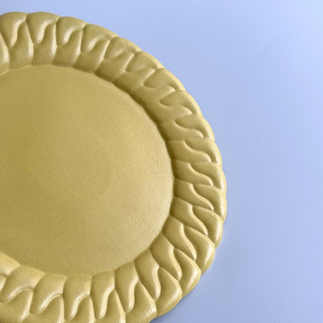 NAOKO HATA CERAMICS  Chain dish- L-yellow