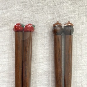 poco箸 いちご/どんぐり 21.5cm
