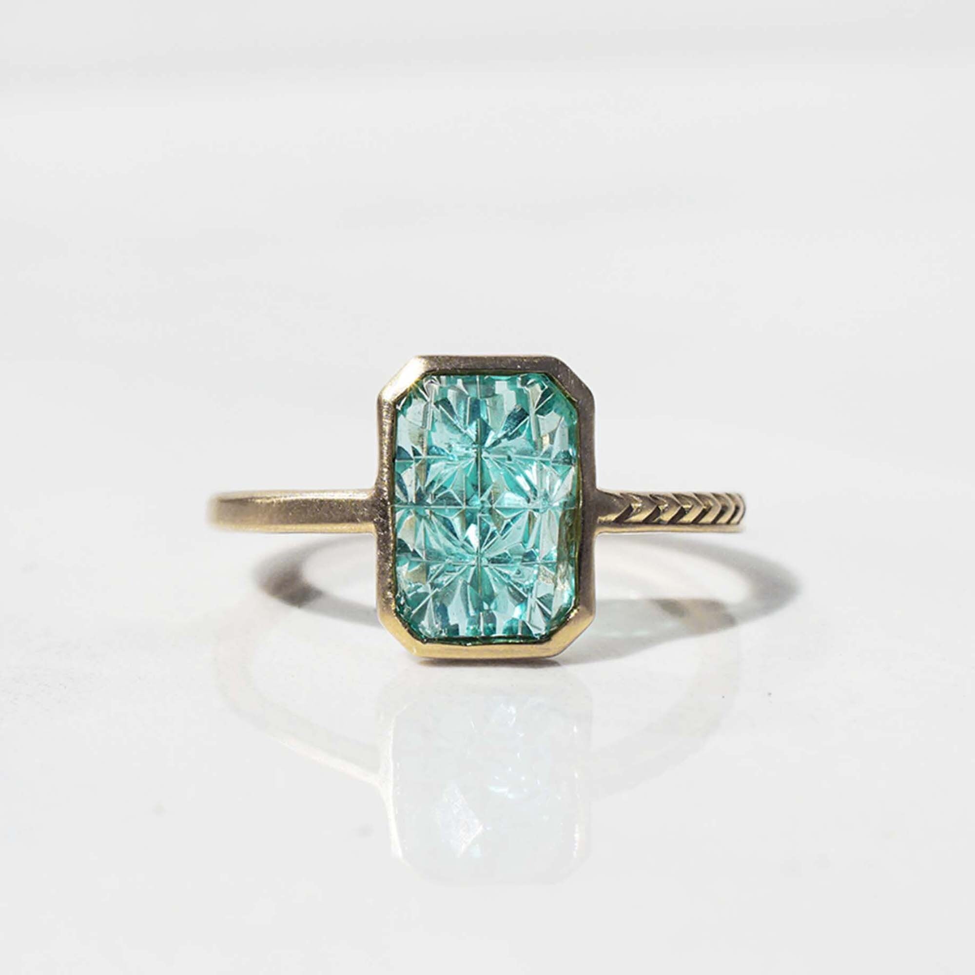 KIRIKO / Emerald Ring  (Rectangle / KR002-EM)