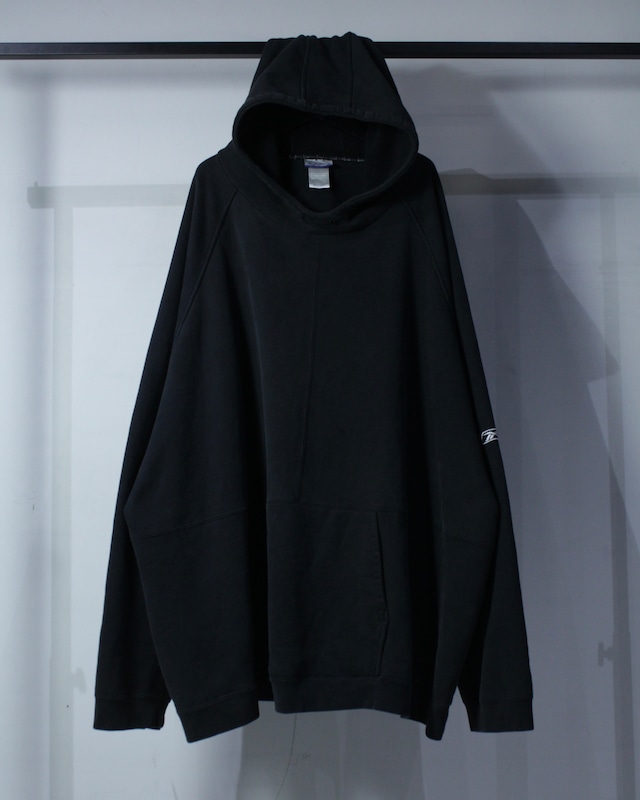 【Caka BLACK】“Reebok” Logo Embroidery Loose Pullover Hoodie