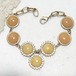 うす茶・クリーム色の石のブレスレット　コスチュームジュエリーのセール通販　10669BR