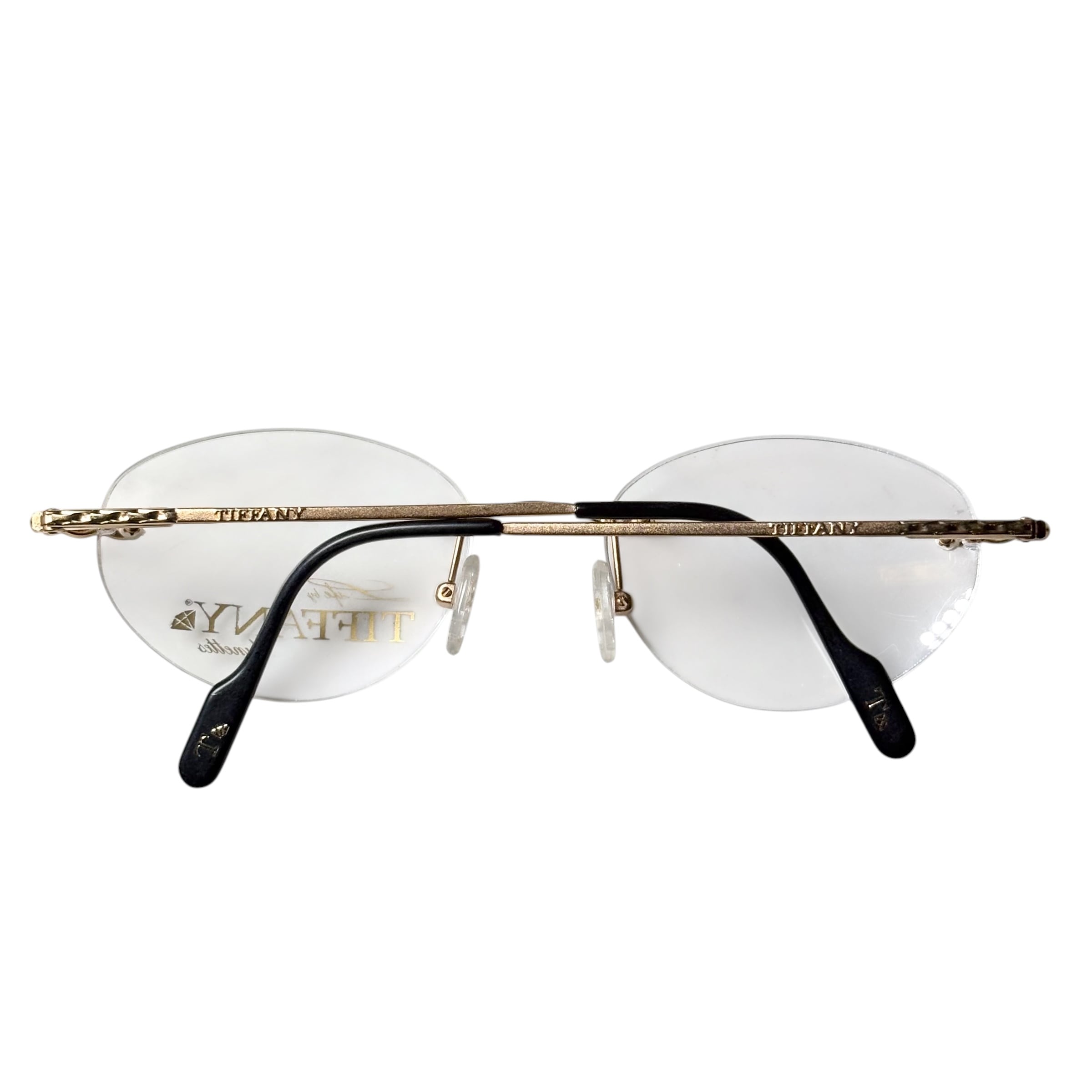 nos) vintage TIFFANY LUNETTES 23k gold plated glasses “T660