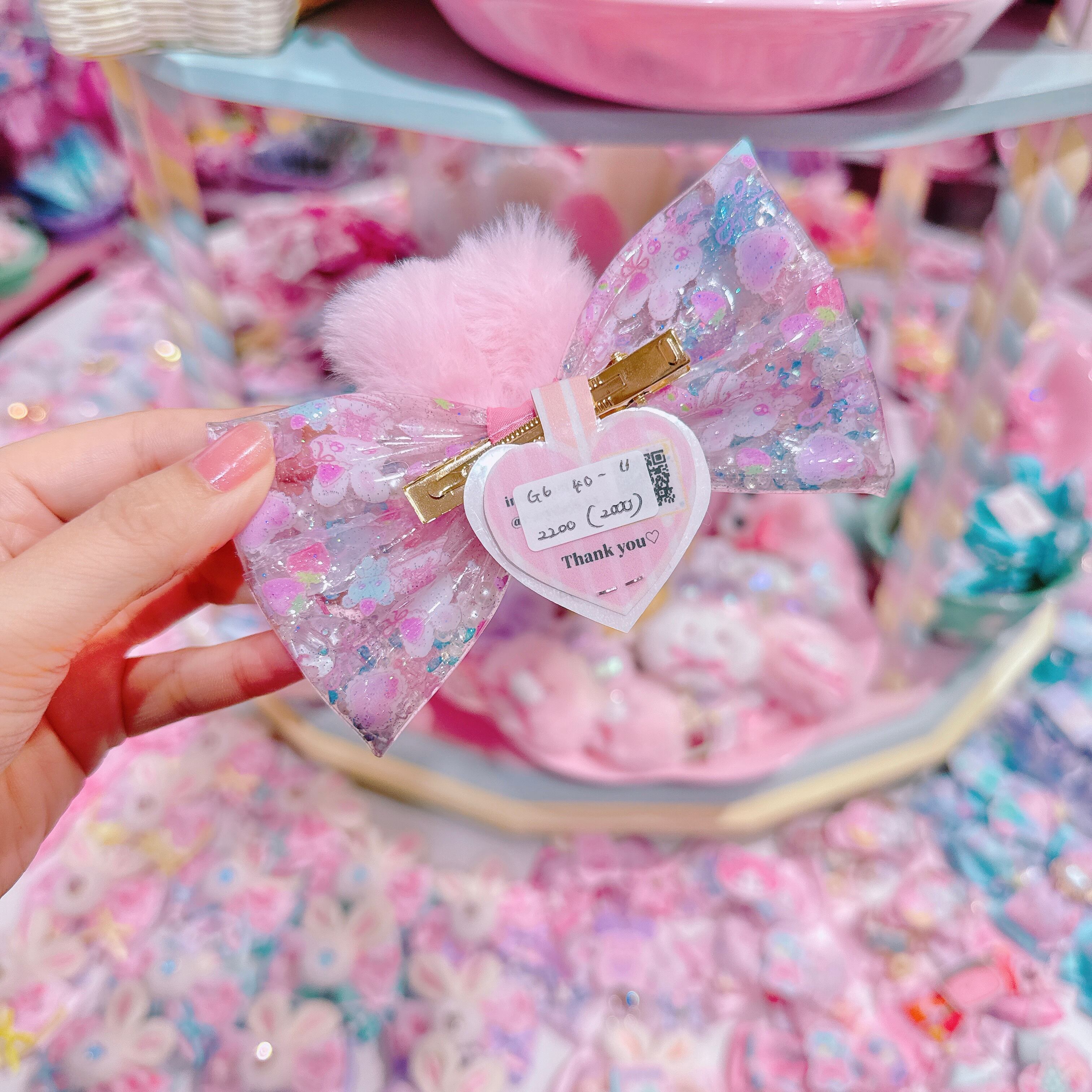 【G6】40-11暗闇で光る!シャカシャカヘアクリップ