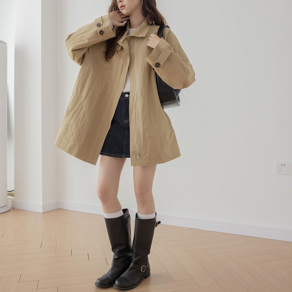 プリーツテクスチャシルエットラペルジャケット 3color OJ0392 | arc