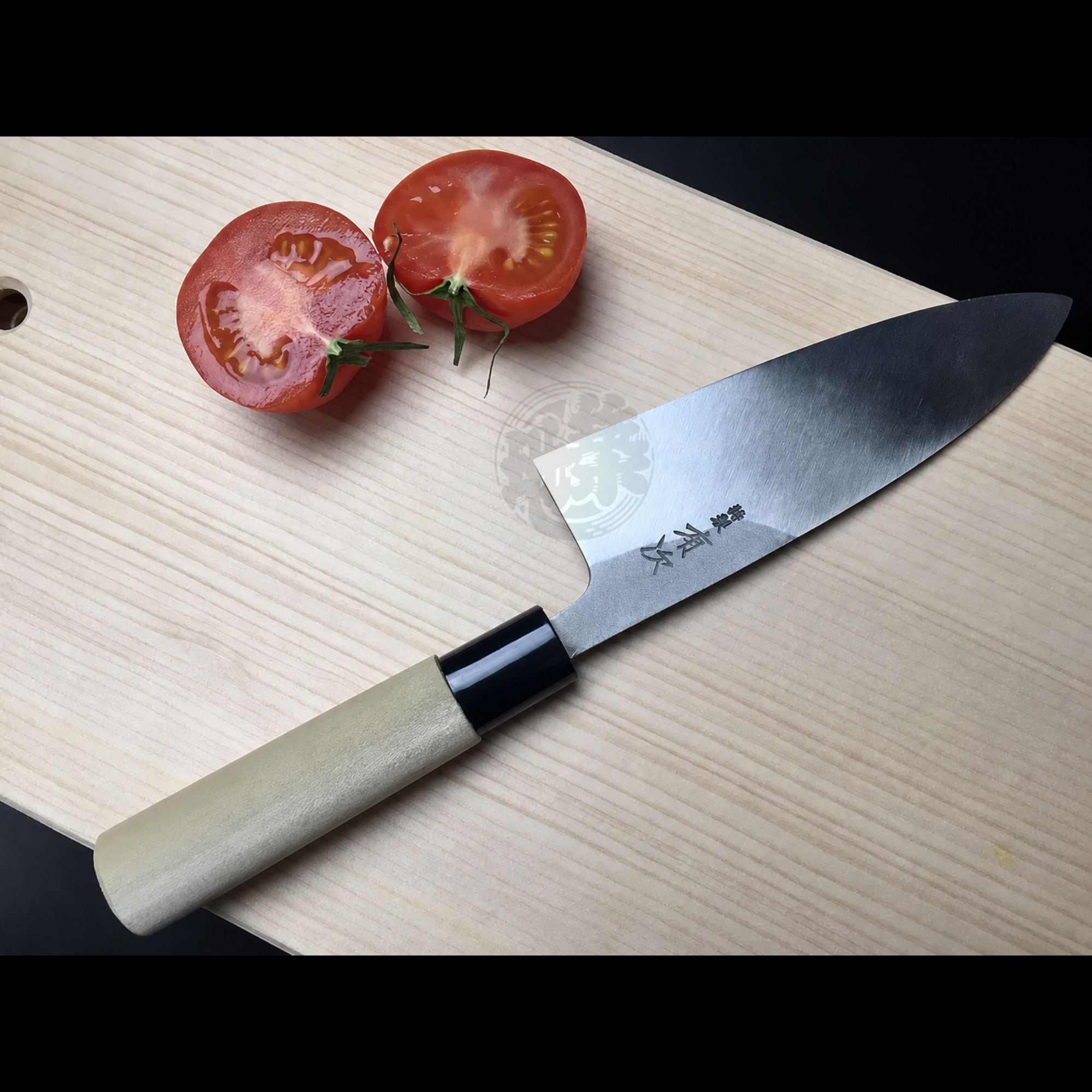 有次 薄出刃 包丁 150mm 白鋼3 朴の木柄｜Aritsugu UsuDeba Knife