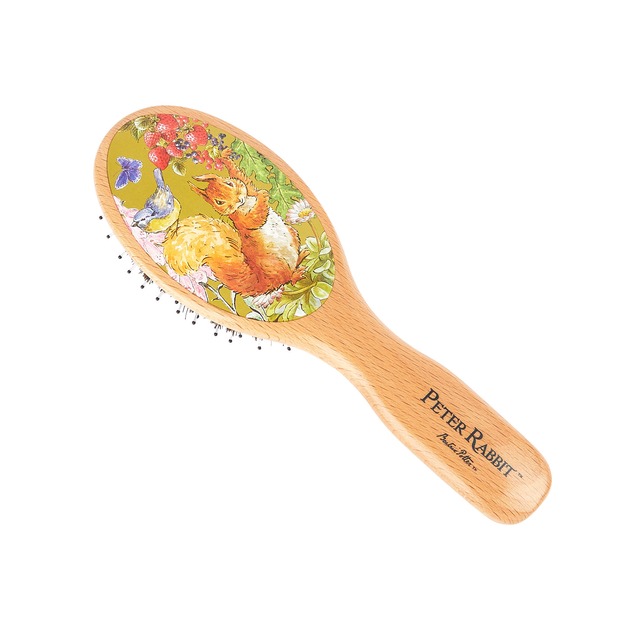 ＜GB KENT＞Peter Rabbit™ リスのナトキン ブリッスル＆ナイロンミックス クッションヘアブラシ スモール PR02