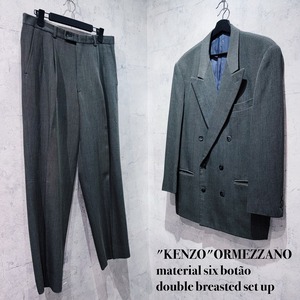 "KENZO"ORMEZZANO material six botão double breasted set up