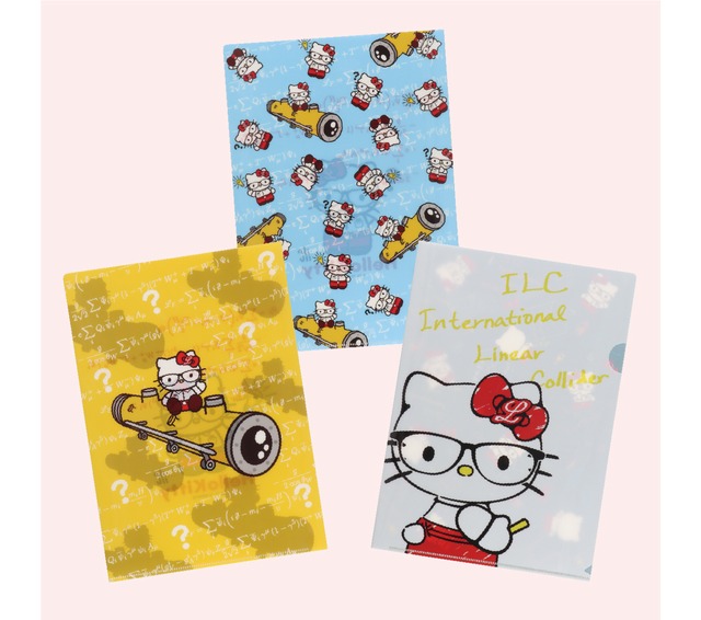 Science X Hello Kitty ILC クリアファイル　 Plastic folder