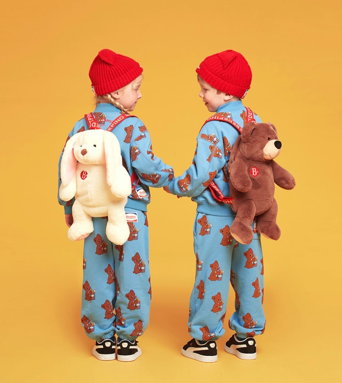 BEBE DE PINO] All over witty bear zip up jacket 正規品 韓国