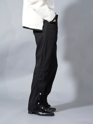 【ALUDE SELECT】hem studs straight pants