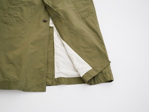 リネン RINEN 30/1高密度ウェザーステンカラーコート(R23202)全3色