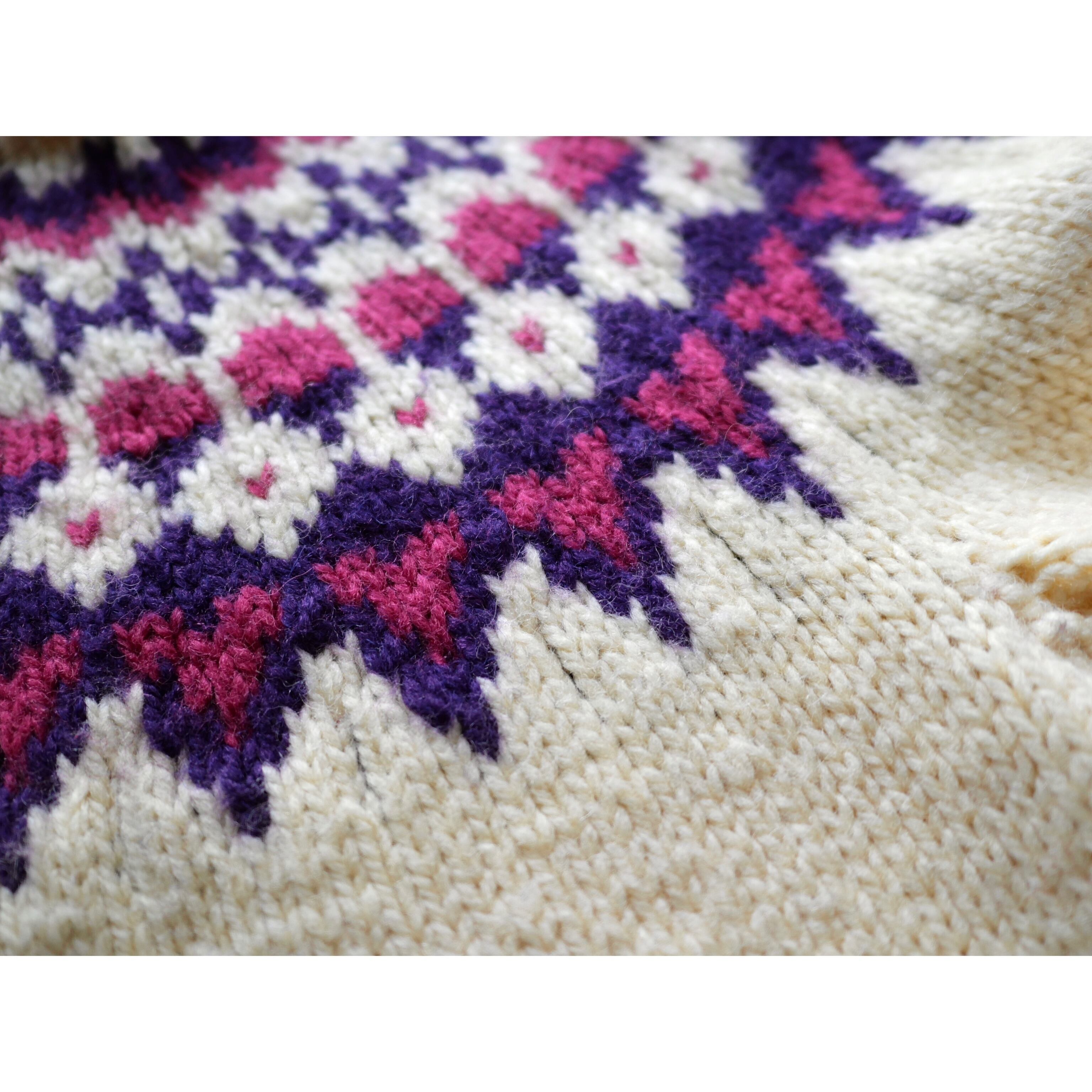 l/s nordic pattern knit sweater ivory ノルディック柄 ニットセーター アイボリー