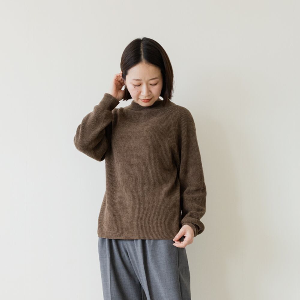 etre relie モールヤーン片アゼプルオーバー