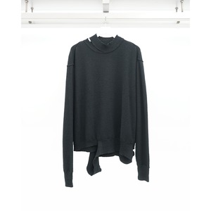 [The Viridi-anne] (ザヴィリディアン) VI-4033-07 HIGH-GAUGE SWEATER (BLACK)