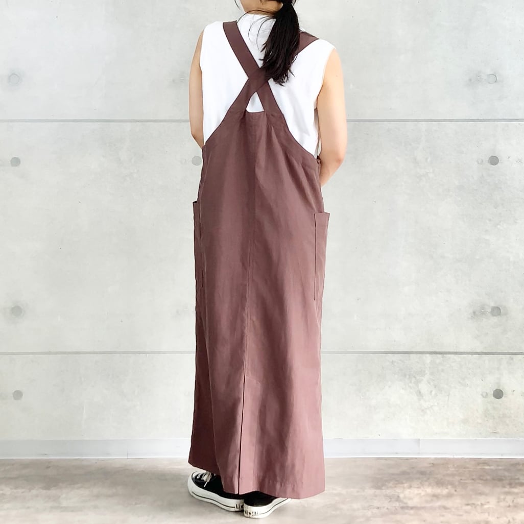 カルゼ フロントZIPジャンパースカート｜細見えIライン | AUG ONLINE