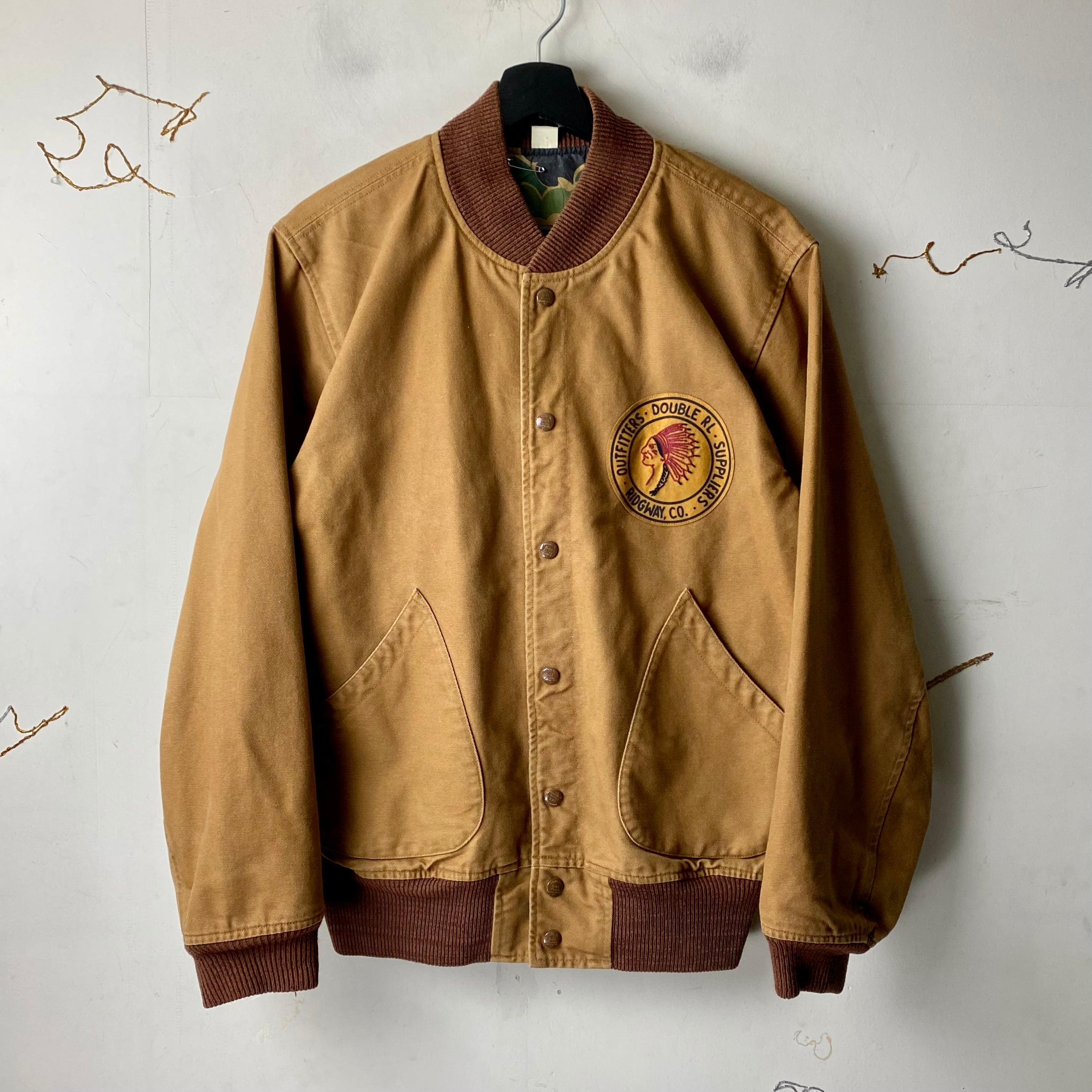 RRL brown duck × camouflage nylon reversible blouson | NOIR ONLINE