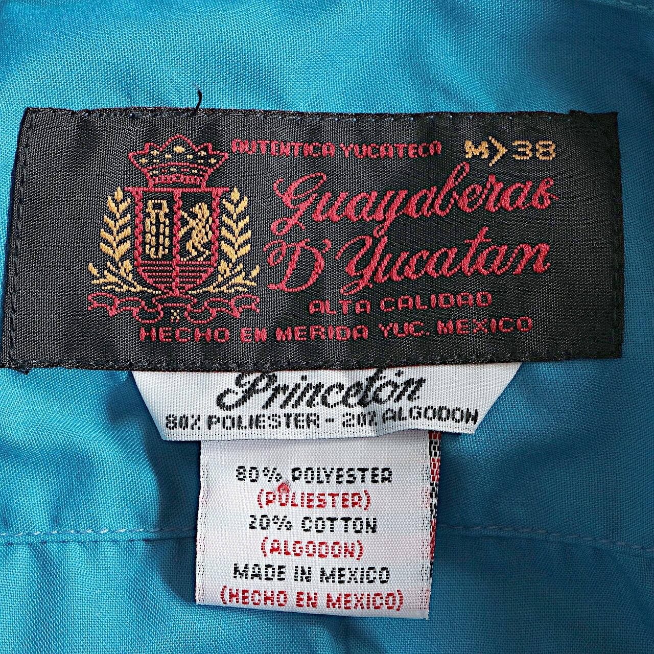 80s~ guayabera yucateca メキシコ製 半袖 キューバ シャツ 古着 used