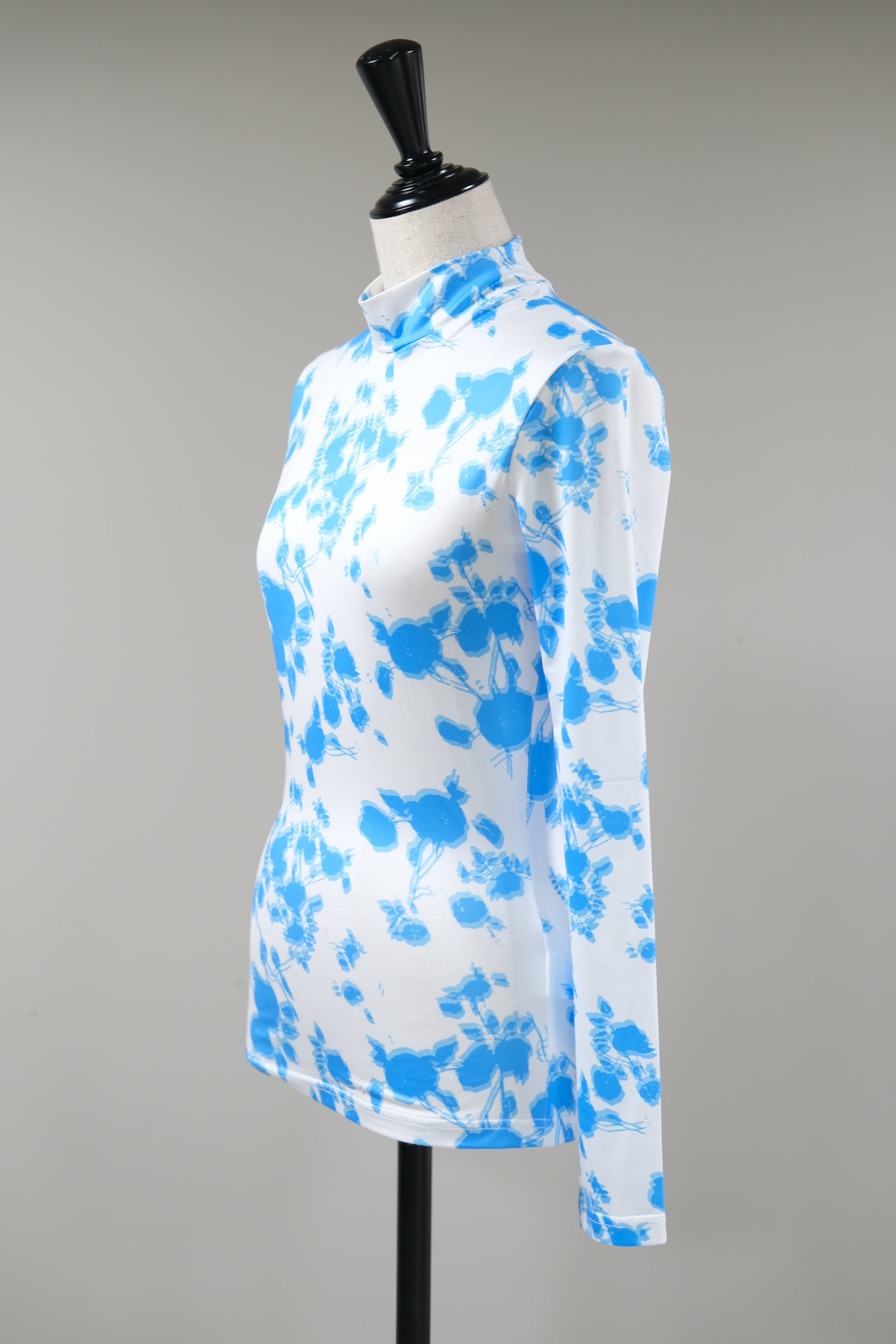 VIVIANO】Elastic Top - blue×white - | loop