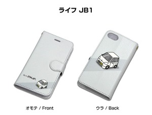 ボディ25色設定　手帳型iPhoneケース ホンダ ライフ JB1