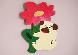 wood objet 原画 「Bloom Red」