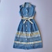 70s no sleeves shirt dress