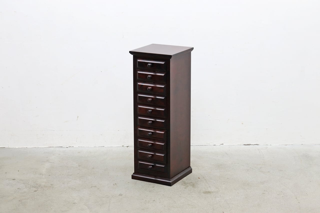 【稀少/美品】神居民芸家具 整理タンス チェスト 引き出し8杯 神居民芸 樺材 小引き出し 10杯 箪笥 ミニ チェスト 収納 書類 小物