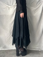 "unknown" Witch Layered Lame Skirt