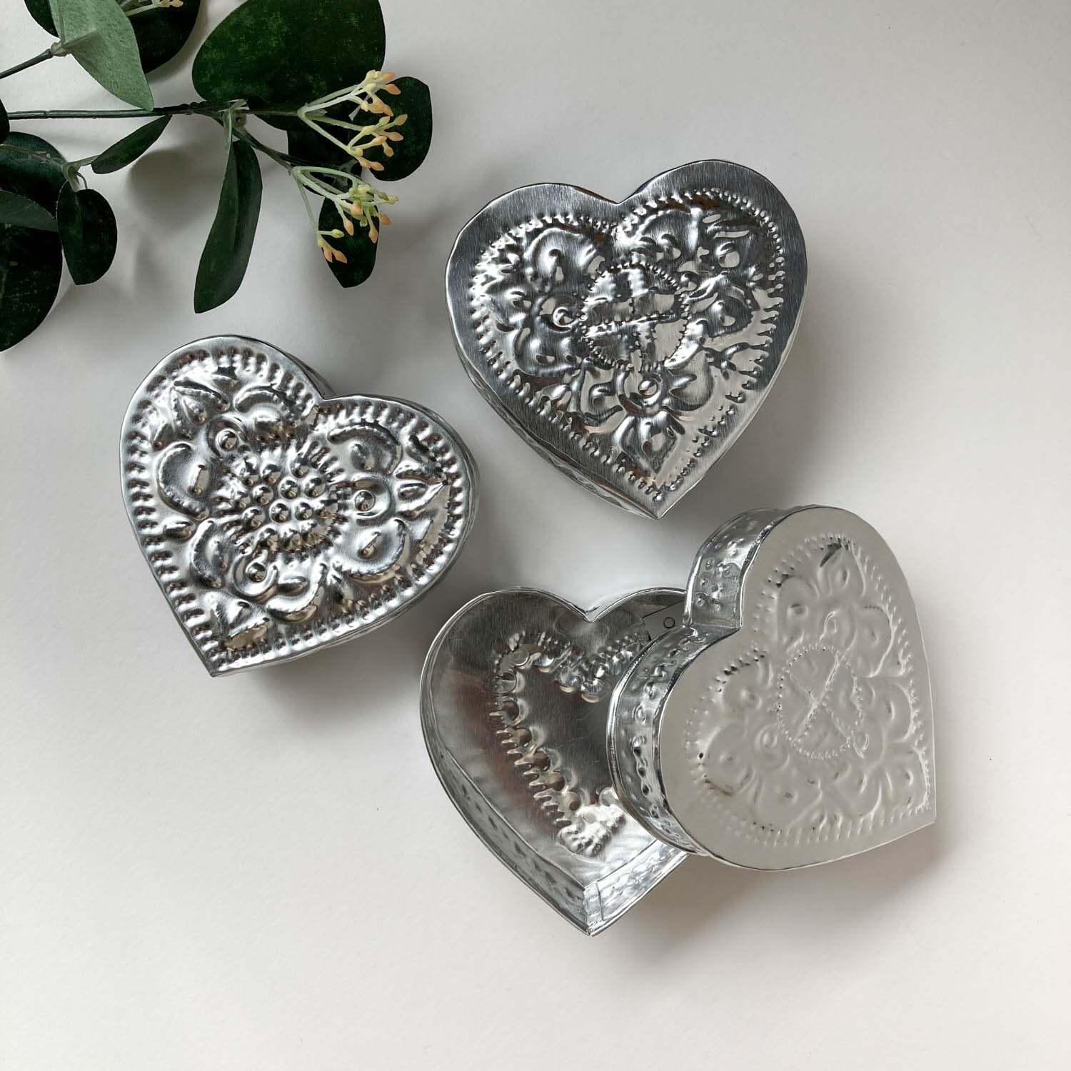 マーブルハートといろいろビーズのじゃらじゃらヘアゴム | Dua