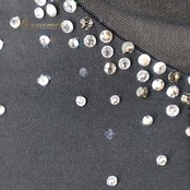 ダンス 衣装 トップス レオタード ブラック系 チャコット Chacott 黒 ベルト 新体操 社交ダンス フィギュアスケート ラインストーン キラキラ レース 花柄 メッシュ生地 上品 セット 長袖 透け感 ダンス衣装 ステージ イベント 競技 競技用