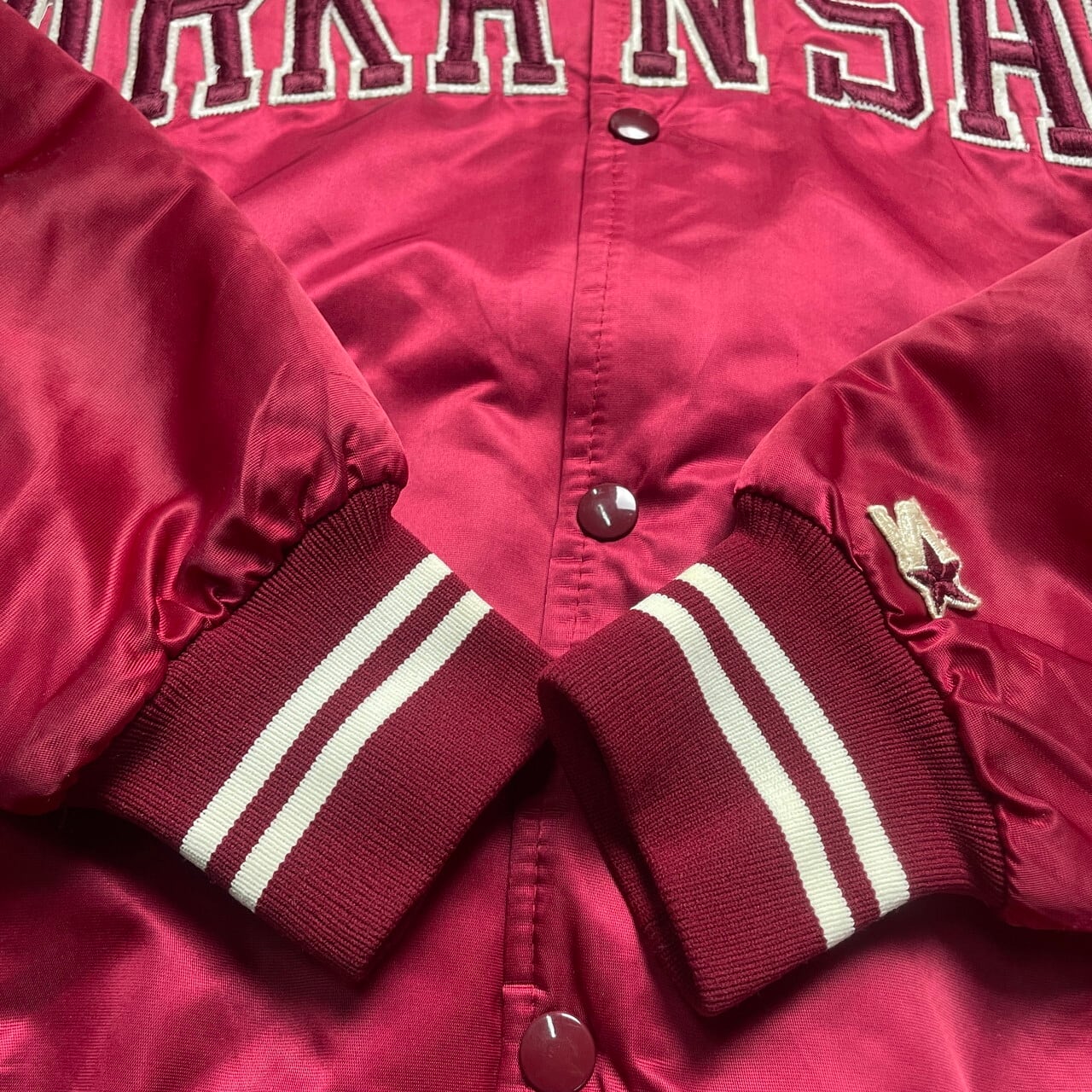80s STARTERビンテージ ALABAMA カレッジ スタジャン 古着 80s STARTERビンテージ ALABAMA カレッジ スタジャン 古着