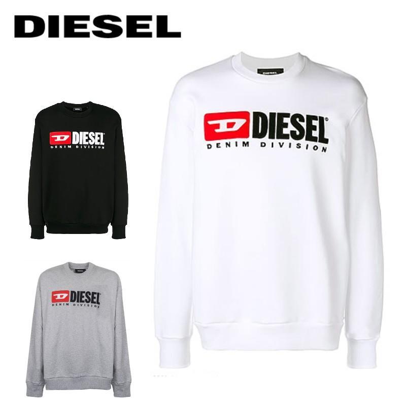 SALE セール DIESEL ディーゼル S-CREW-DIVISION SWEAT-SHIRT クルーネックスウェット トレーナー 長袖 メンズ ブランド カジュアル ロゴ ブラック ホワイト グレー ギフト プレゼント SALE セール DIESEL ディーゼル S-CREW-DIVISION SWEAT-SHIRT クルー