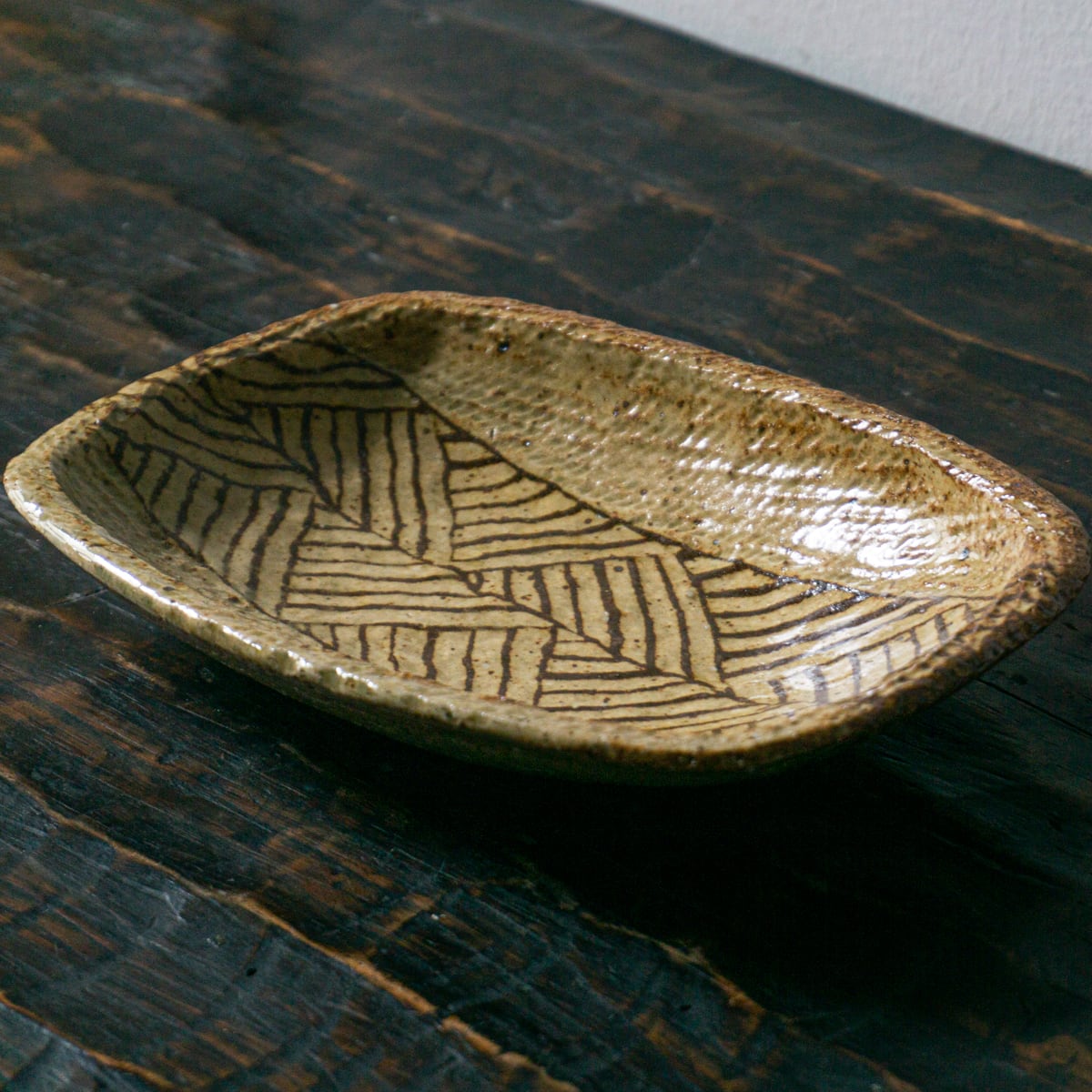 掛谷康樹 練上 角皿 未使用 安価