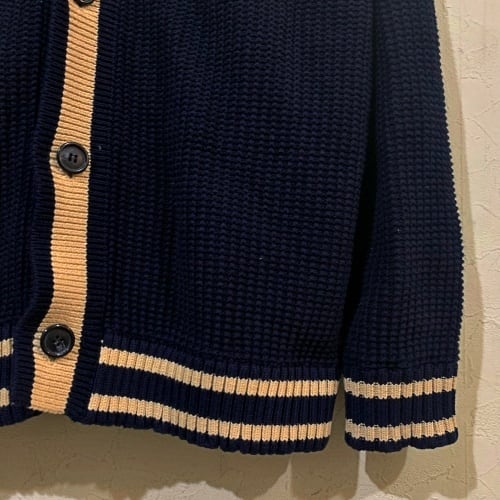 SON OF THE CHEESE サノバチーズ Line Cardigan カーディガン BEAUTY&YOUTH別注 SC2211-KN08  22SS サイズL ネイビー【代官山k9】 | ブランド古着Brooch powered by BASE