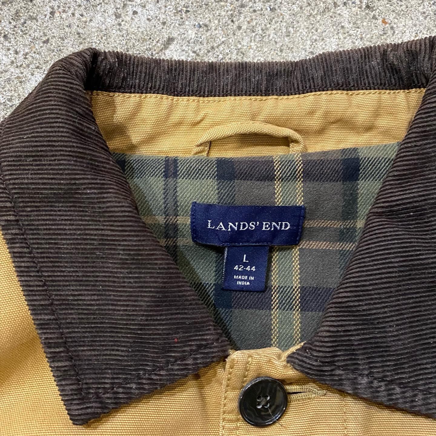 Lサイズ LANDS'END leather collar hunting