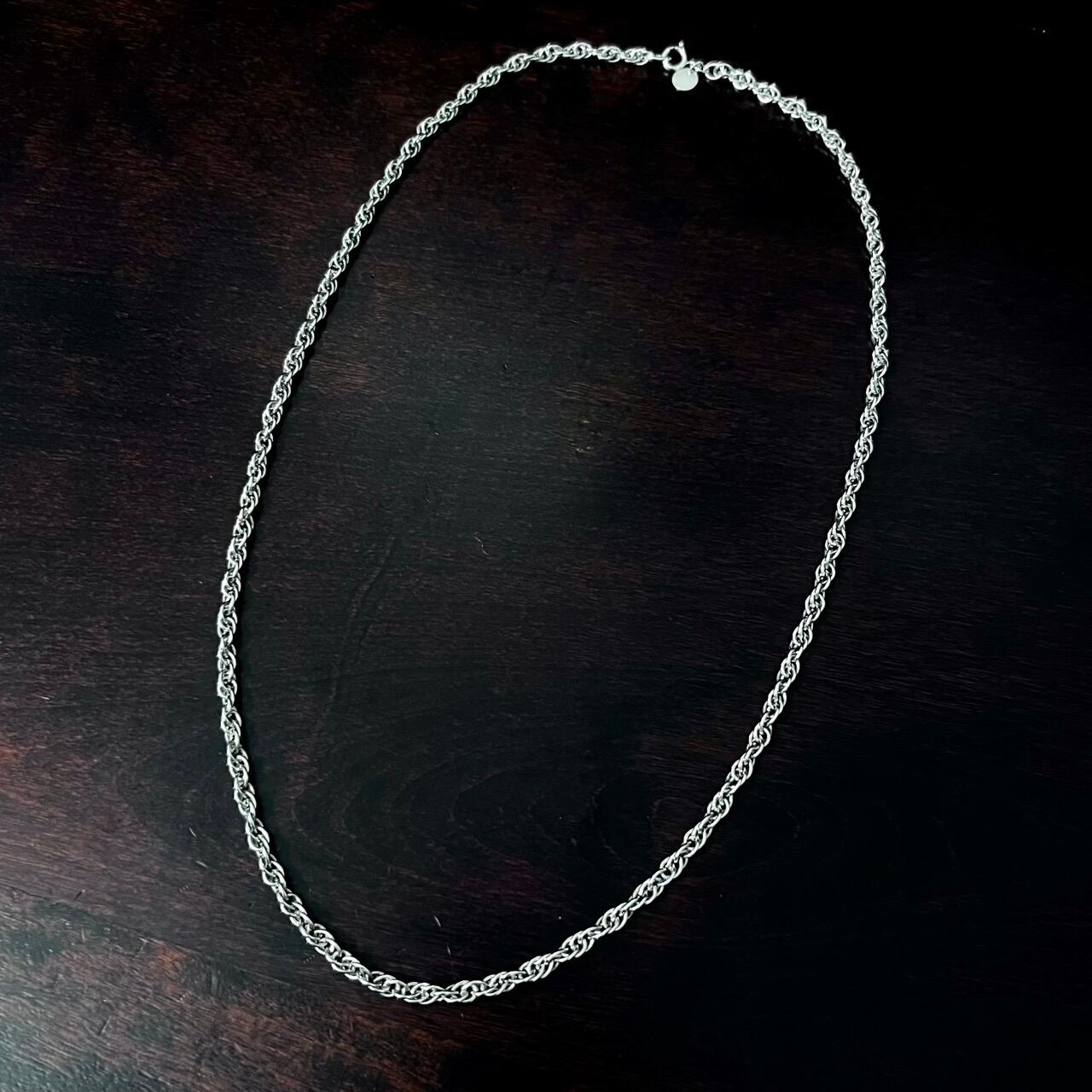 VINTAGE TIFFANY & CO. Twist Rope Chain Necklace Sterling Silver