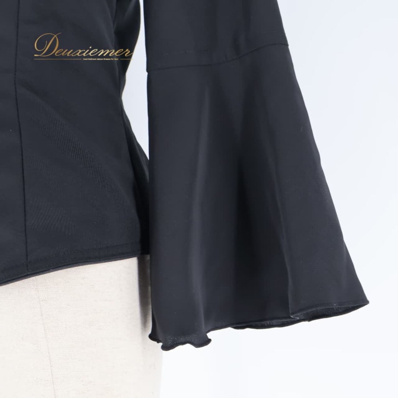 フラメンコ 衣装 エルモサイベリア HERMOSAIBERIA トップス ブラウス ブラック系 黒 無地 ダンス パーティ 発表会 シンプル レディース ダンス衣装 ステージ衣装 フォーマル エレガント ステージ用