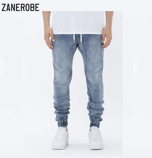 ゼインローブ ジョガーパンツ デニム メンズ 日本企画モデル ZANEROBE SURESHOT DENIM JOGGER Dk Blue ZR705JP-WANI