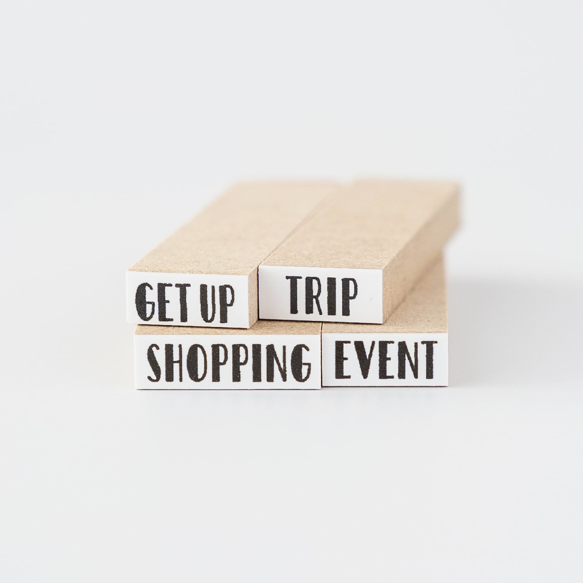 【小さな文字】GET UP_起床 | はんこ