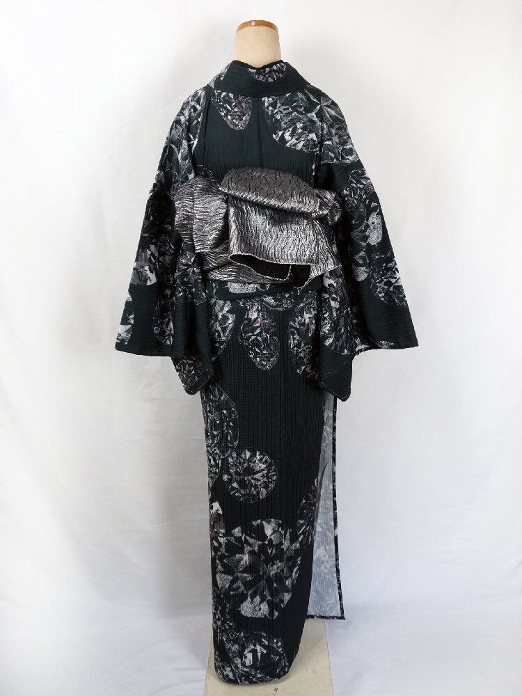Rumi Rock ルミロック きもの ダイヤモンド セピア 単衣