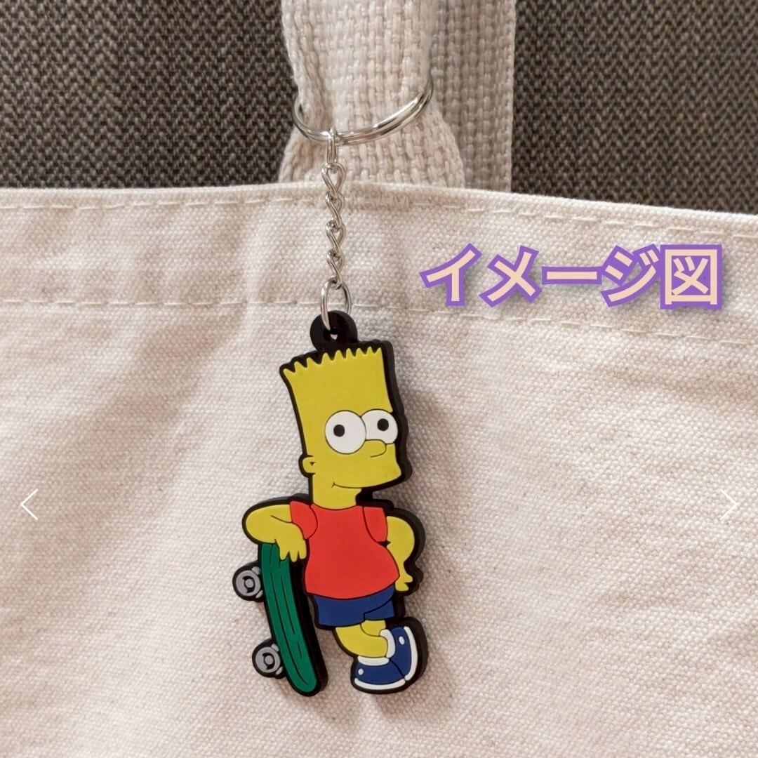 送料無料！ 【 The Simpsons / シンプソンズ 】BARTMAN / バートマン ★ラバーキーホルダー★〚アメリカン雑貨 アメトイ〛