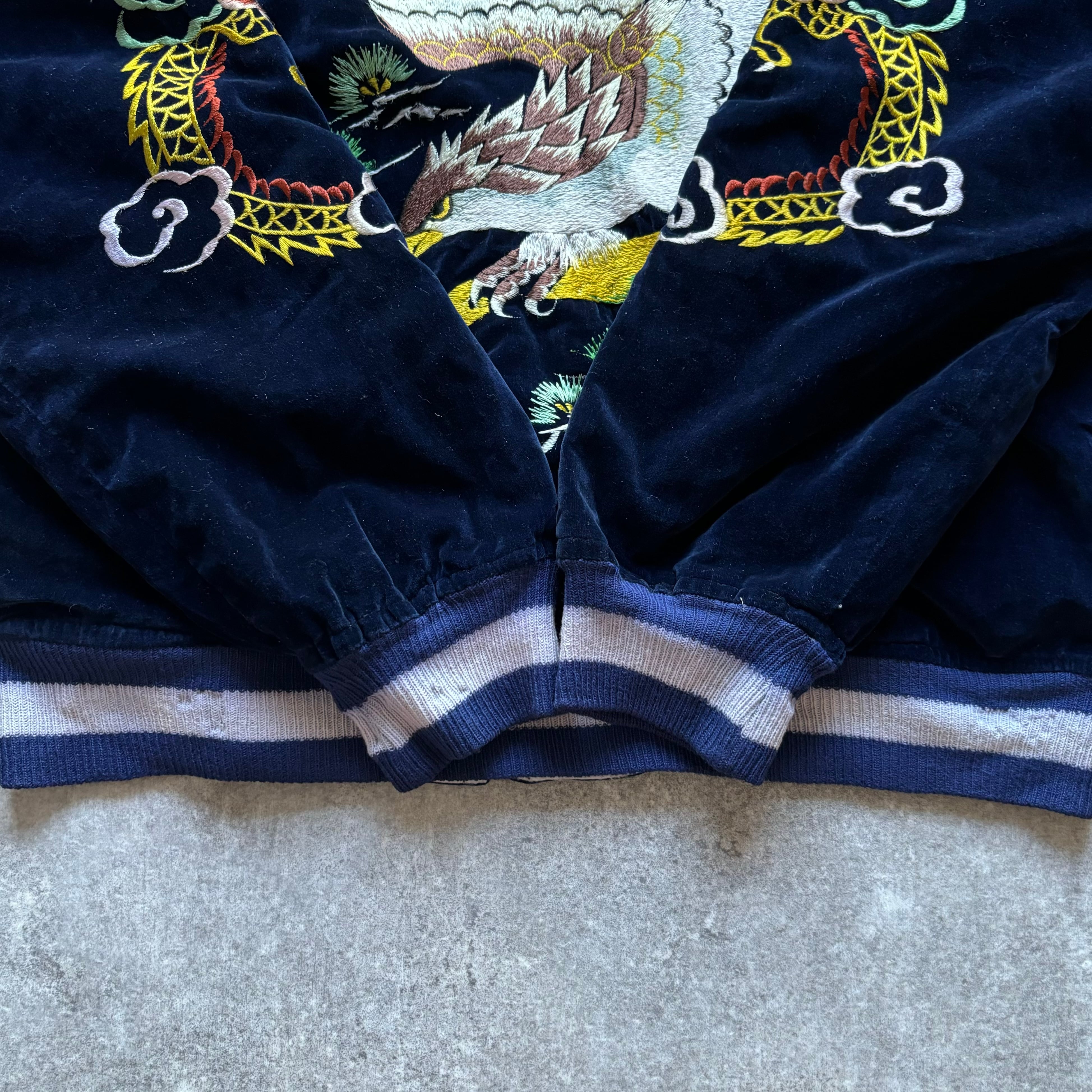 50s souvenir jacket 別珍 スカジャン 昇龍 navy white | Pay ID 50s souvenir jacket 別珍 スカジャン 昇龍 navy white | Pay ID